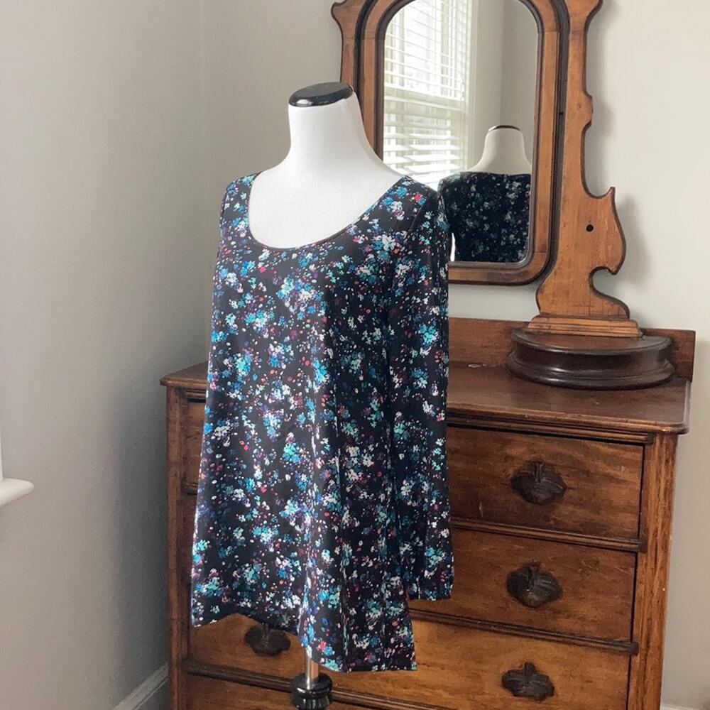 Decree Floral Print Tunic Top, Size XS